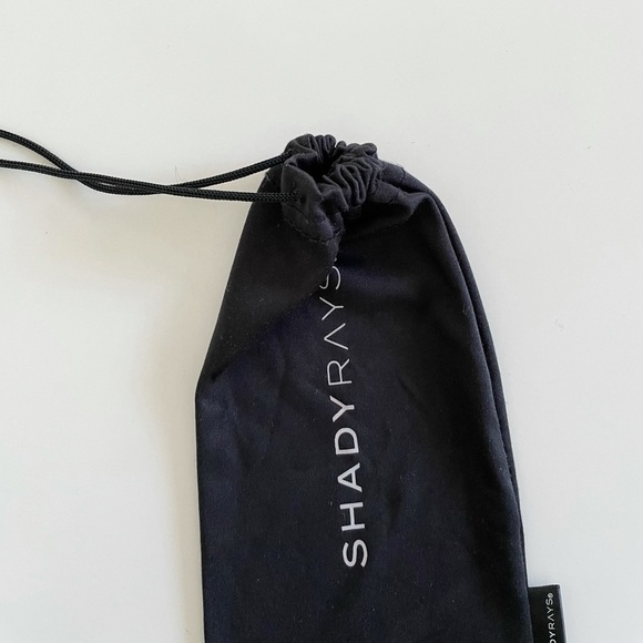 Shady Rays Sunglasses Black Scrunch Pouch Dust Bag - Picture 7 of 9